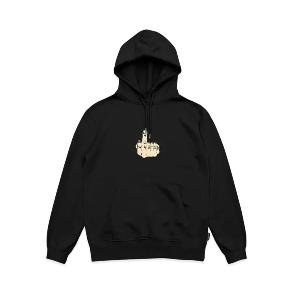 WASTED PARIS Middle Hoodie "Black"
