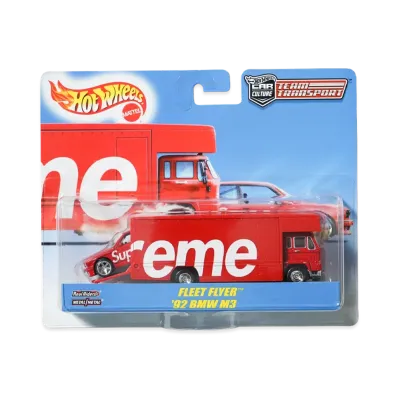 Supreme x Hot Wheels Fleet Flyer + 1992 BMW M3 "Red"