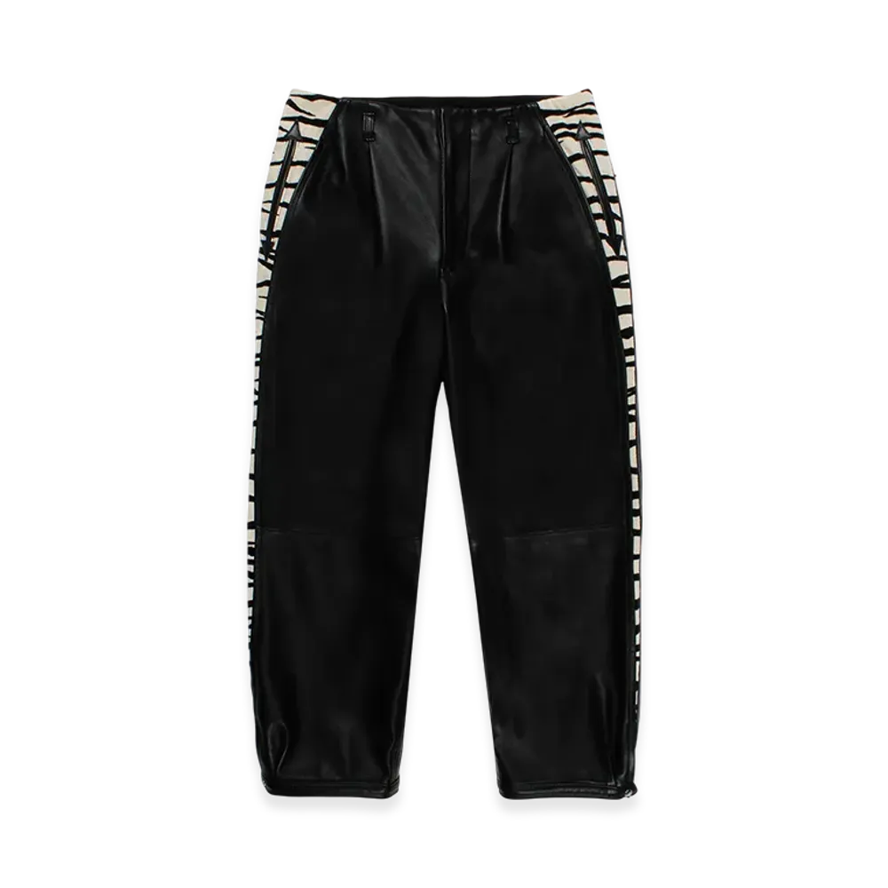 WACKO MARIA x Wolf's Head Leather Rockabilly Pants "Black"