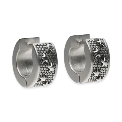 Maison Margiela Star Hoop Earring "Palladium"