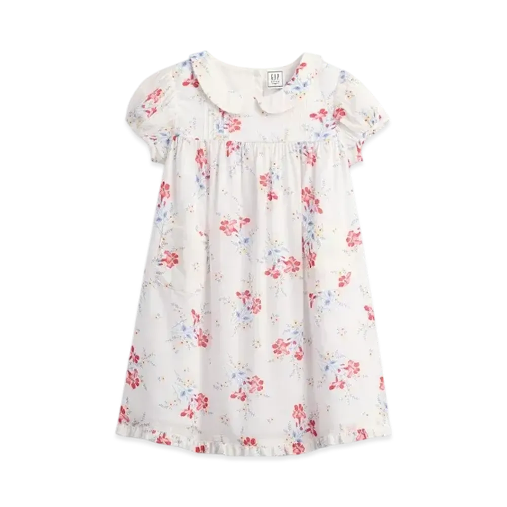 GAP x DOEN Pintuck Floral One Piece (Baby) "New Off White Floral"