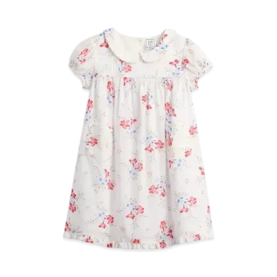 GAP x DOEN Pintuck Floral One Piece (Baby) "New Off White Floral"