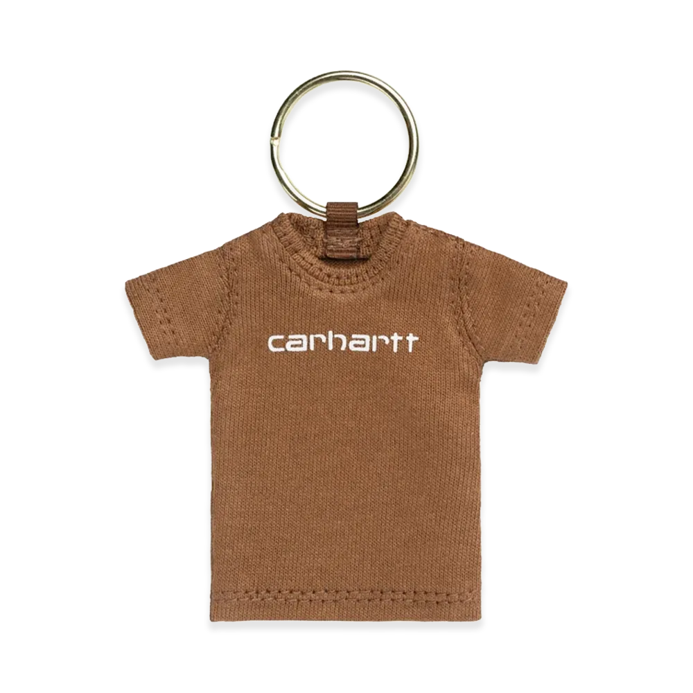 Carhartt WIP Mini Script T-Shirt Keychain "Hamilton Brown"