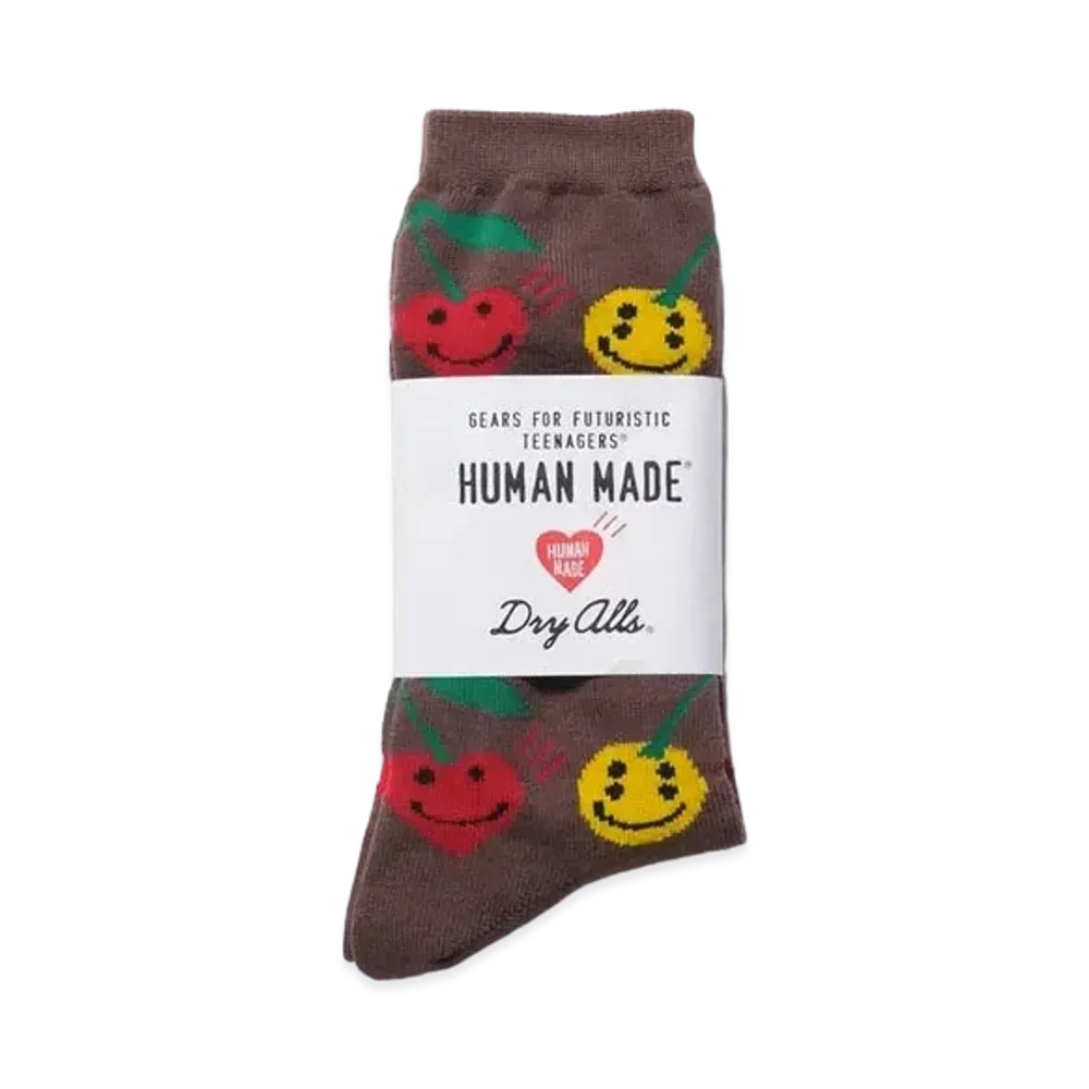HUMAN MADE Cactus Plant Flea Market We're Good! Pattern Socks "Brown"