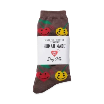 HUMAN MADE Cactus Plant Flea Market We're Good! Pattern Socks "Brown"