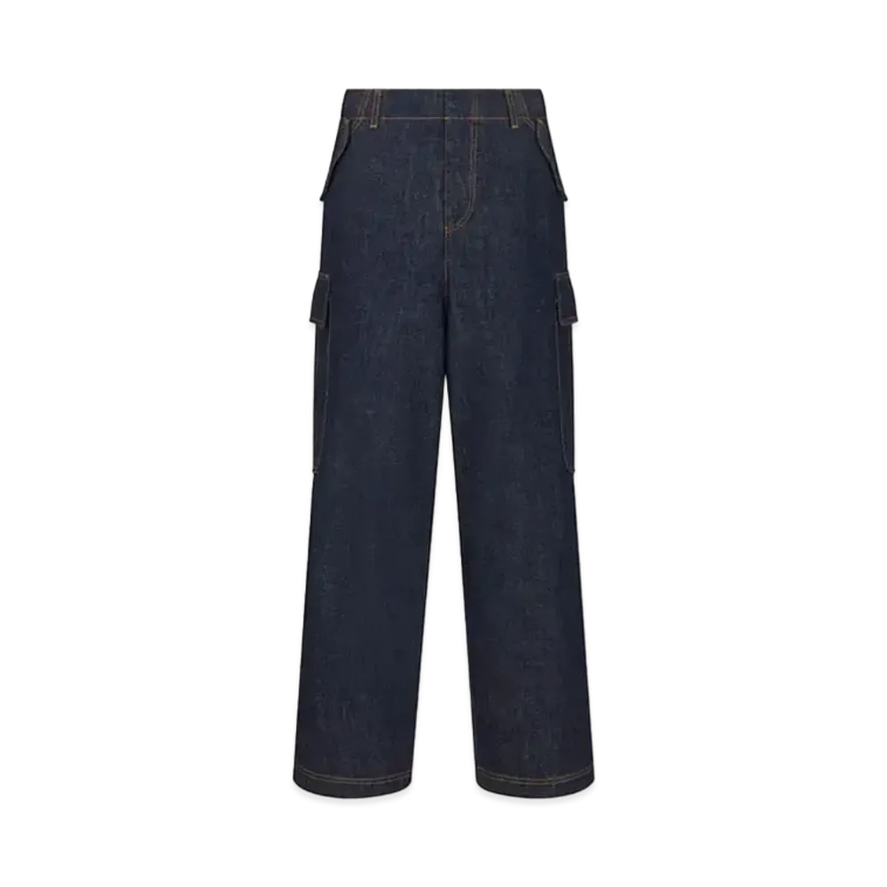 Dior DIOR 8 Cargo Jeans D02 Cotton Denim "Deep Blue"