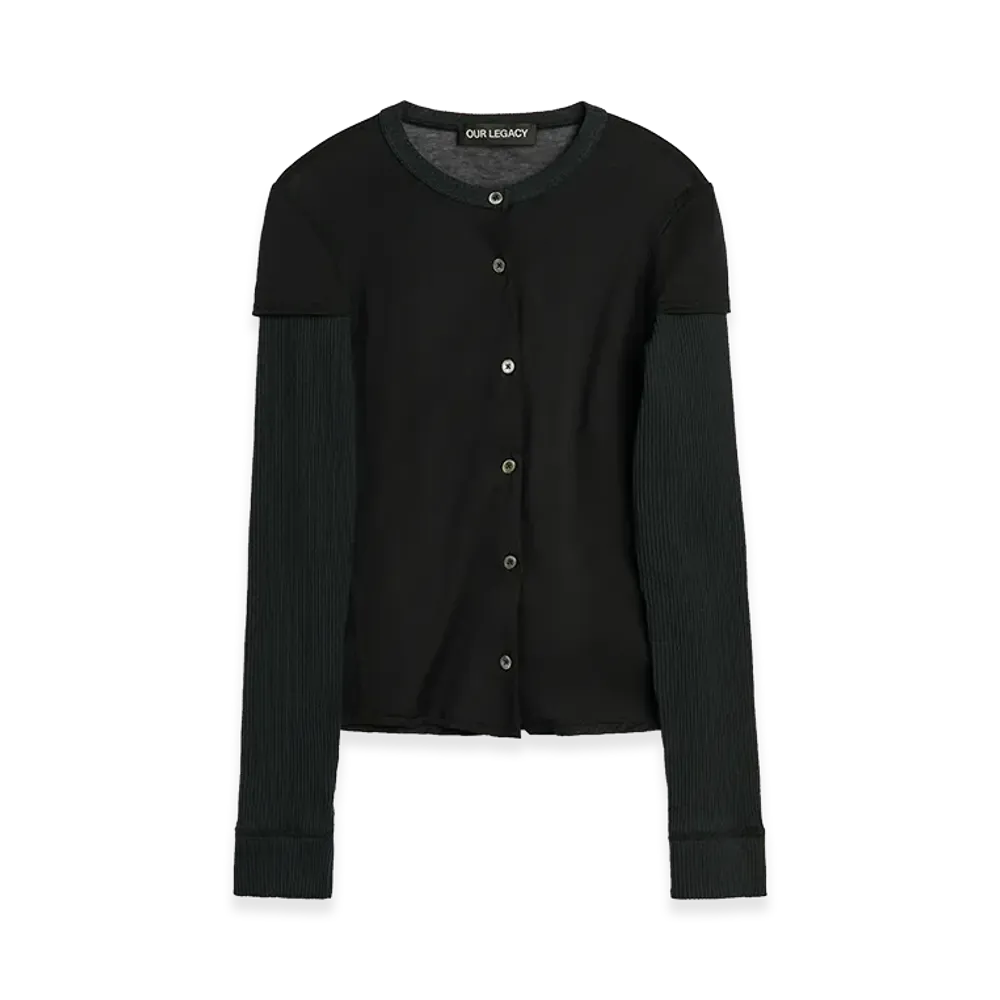 OUR LEGACY Women's Heat Longsleeve "Black Stocking Jersey"