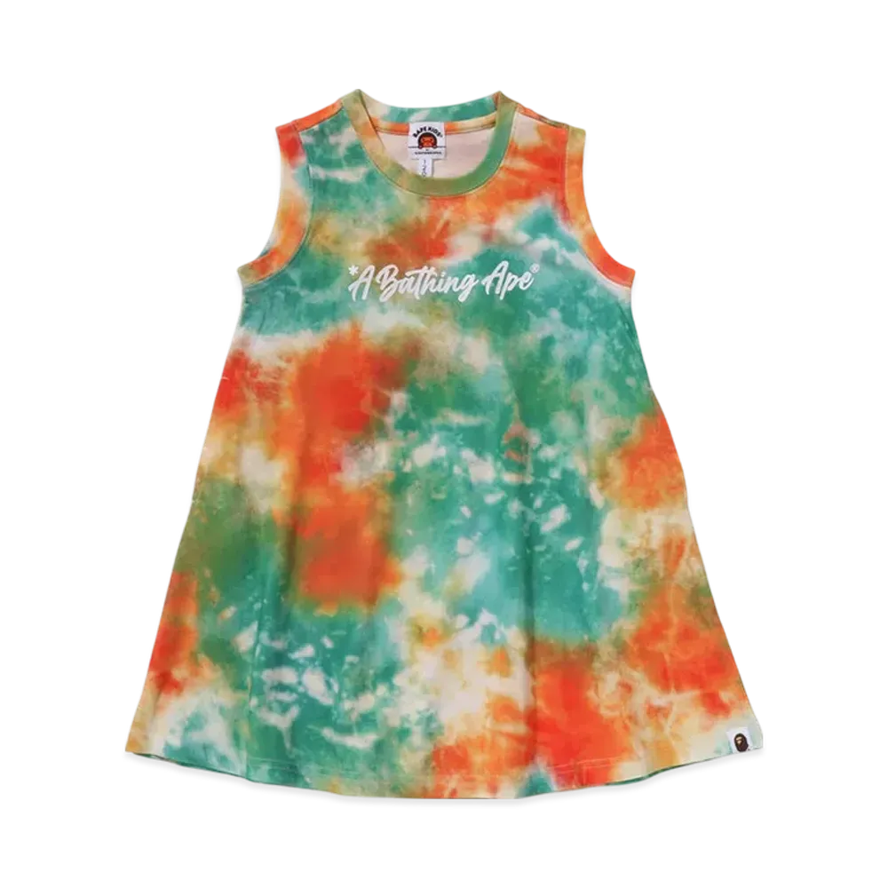 A BATHING APE Bape Tie Dye Dress "Blue"