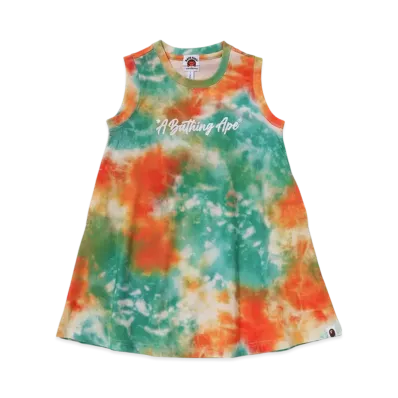 A BATHING APE Bape Tie Dye Dress "Blue"
