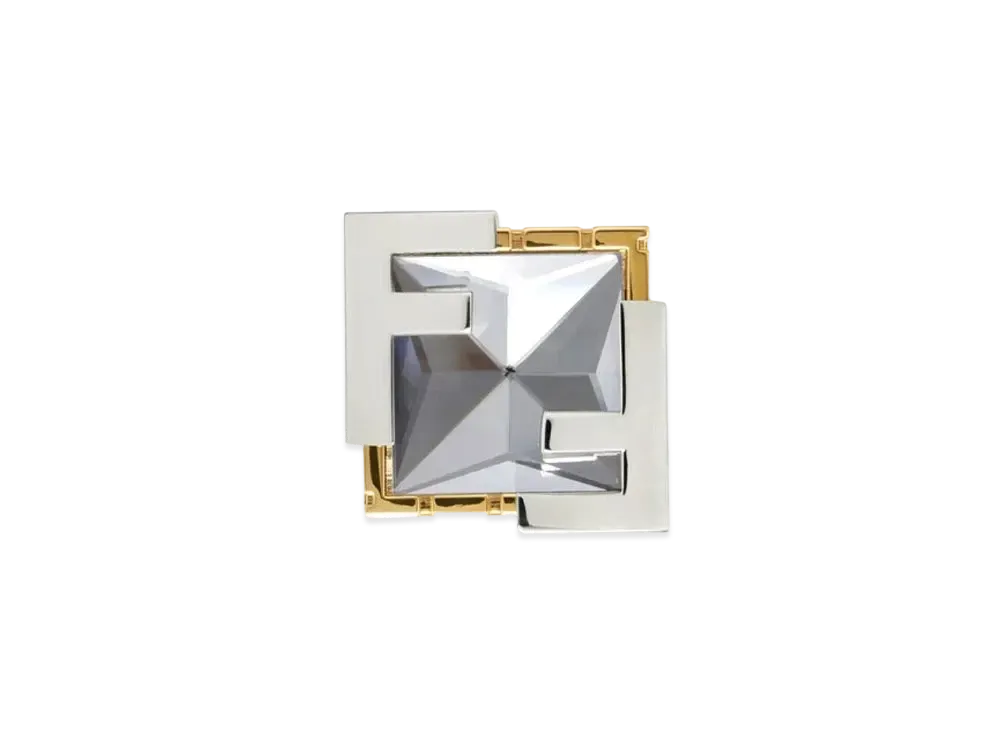 FENDI x Versace Fendace Crystal Ring "Silver"