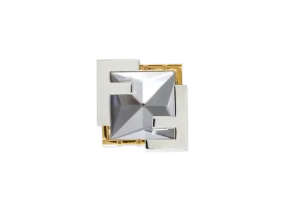 FENDI x Versace Fendace Crystal Ring "Silver"