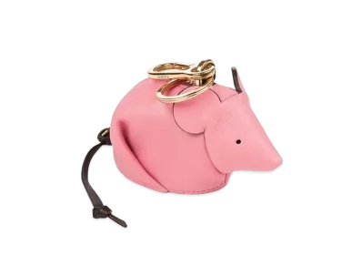 LOEWE Mouse Charm In Classic Calfskin "Candy"