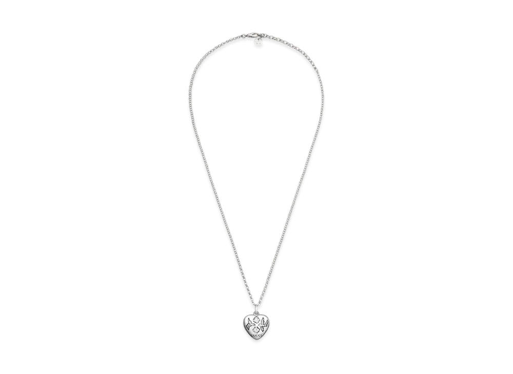 GUCCI Blind For Love Necklace In Silver