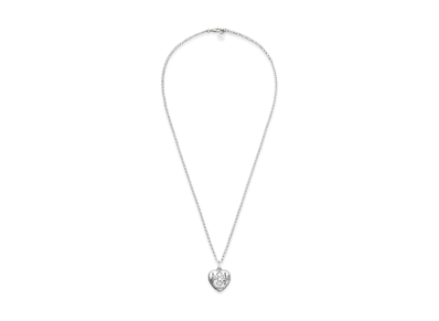 GUCCI Blind For Love Necklace In Silver