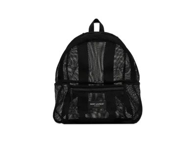 SAINT LAURENT Slp Backpack In Mesh And Nylon "Black"