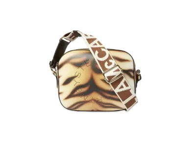 STELLA McCARTNEY Stella Logo Tiger Stripe Mini Bag "Ivory"