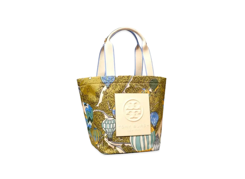 TORY BURCH Printed Nylon Small Tote "Balloons In The Sky"