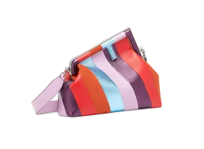 FENDI Fendi First Medium Leather Bag Inlay "Multicolor"