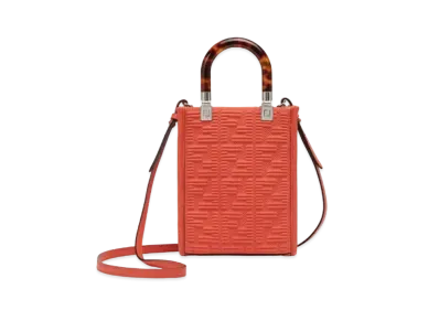 FENDI Sunshine Shopper Small Fabric "Red"
