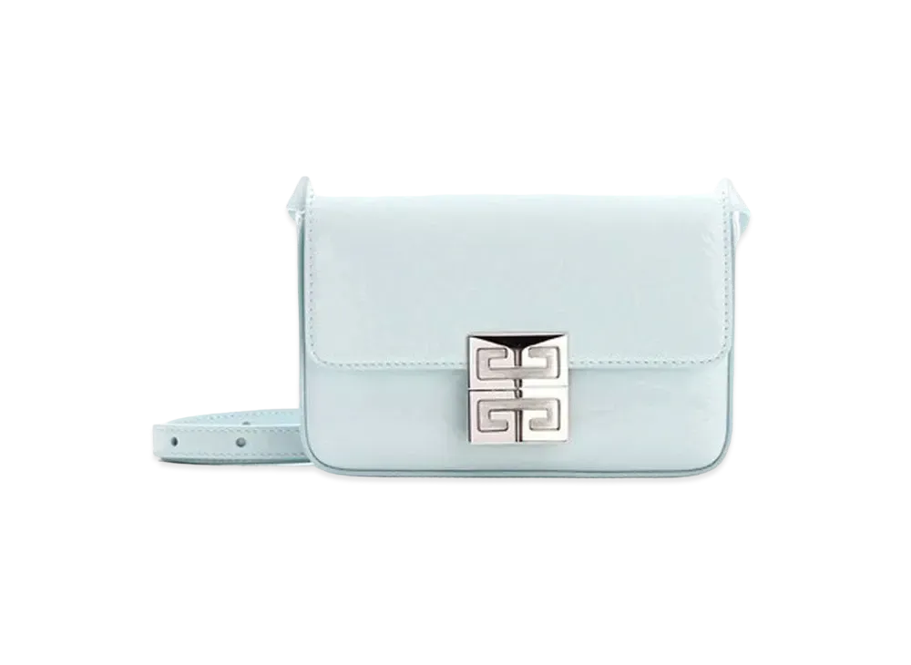 GIVENCHY Small 4G Bag in Shinny Textured Leather "Sky Blue"
