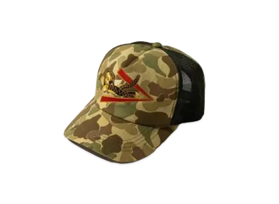 THE REAL McCOY'S FLYING TIGERS CAMOUFLAGE MESH CAP "Green"