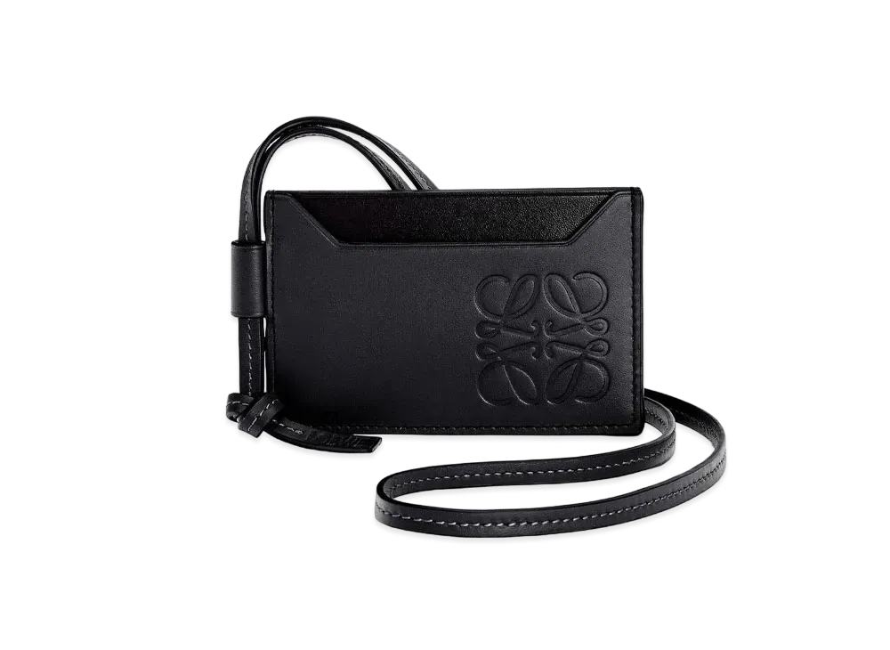 【新品】LOEWE レア❤︎限定お値下げ！/カードホルダーラージ ブラック コインカードホルダー（サテンカーフ） ブルー - ロエベ 日本 公式サイト