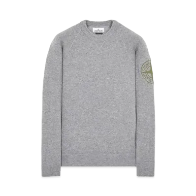 Stone Island 514B7 GEELONG WOOL WITH EMBROIDERY "Grey"