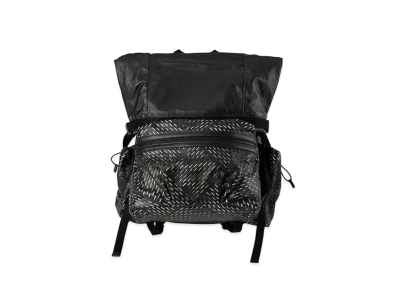 Bottega Veneta Medium Hollow Paper Calfskin Backpack "Black"