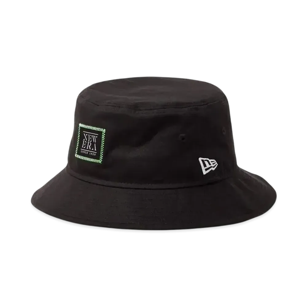 NEW ERA Bucket 01 Woven Patch "Black"