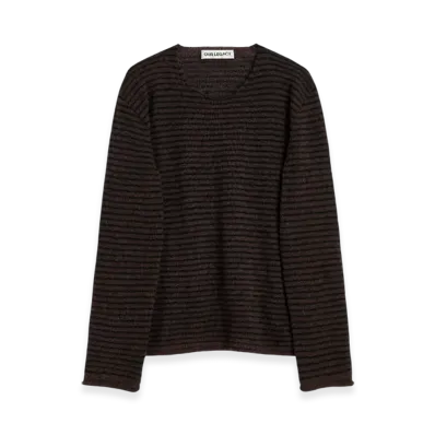 OUR LEGACY Rigid Popover "Dirt Stripe Fuzzy Alpaca"