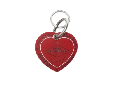 BALENCIAGA Casino Heart-Shaped Key Holder "Red"