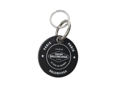BALENCIAGA Casino Round Key Holder "Black"
