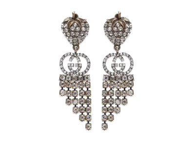 GUCCI Crystal Strawberry Earrings