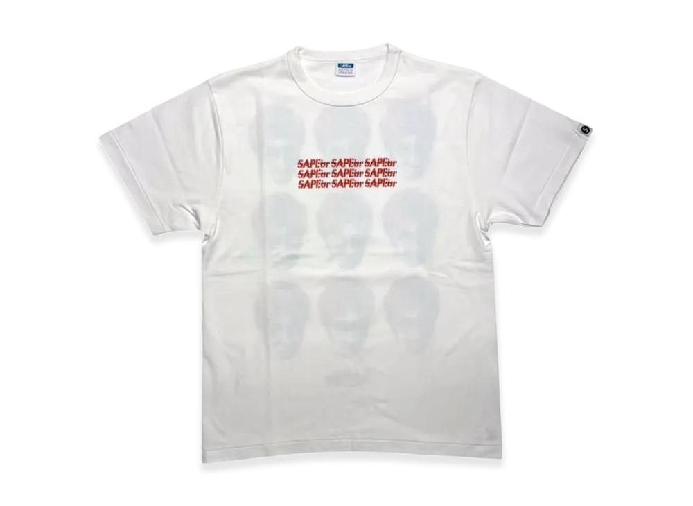 SAPEur x MASATOSHI HAMADA Youth 9FACES S/S T-Shirt "White"