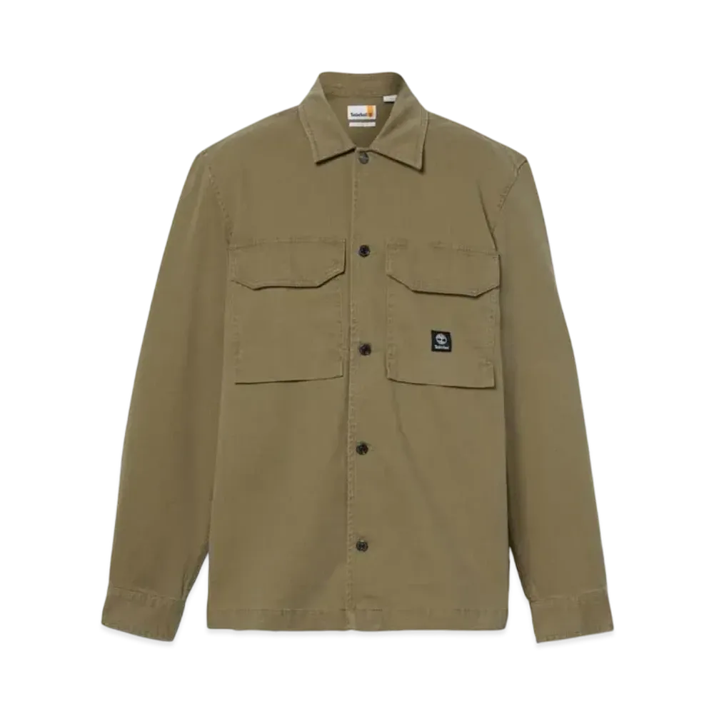 Timberland Men's Washed Heavy Twill Overshirt "Grape Leaf"