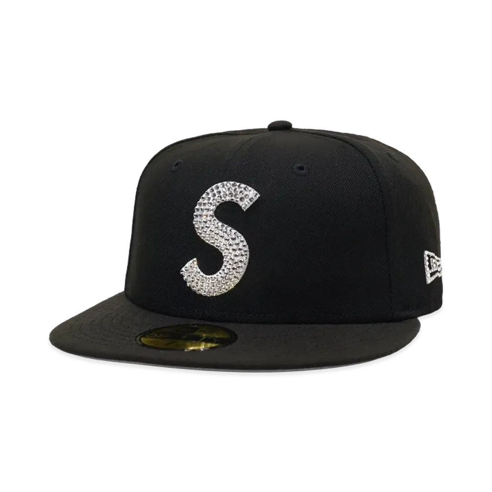 Supreme x Swarovski S Logo New Era "Black"