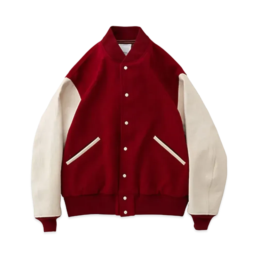 VISVIM VARSITY SB JKT (WOOL) "Red"