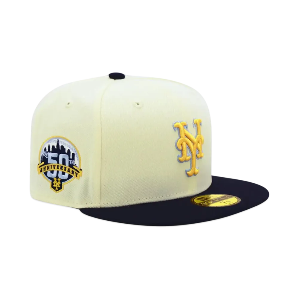 NEW ERA x THE CAP 59Fifty 'New Year SP Collection' New York Mets "Chrome/Navy"
