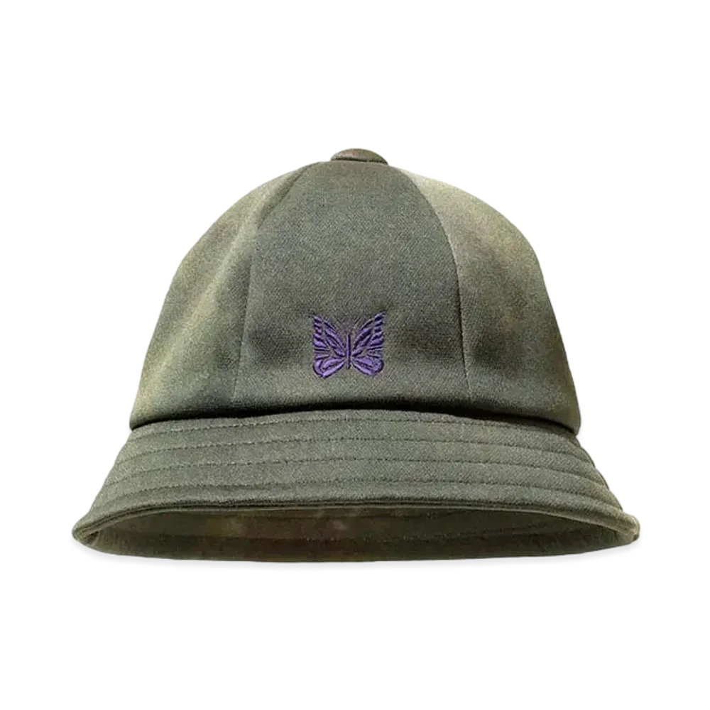 Needles BERMUDA HAT - POLY SMOOTH / UNEVENDYE PRINTED "Olive"