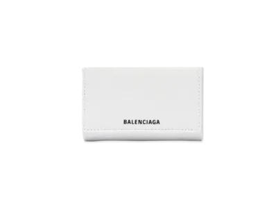 BALENCIAGA Ville Organ-Style Card Holder "White"
