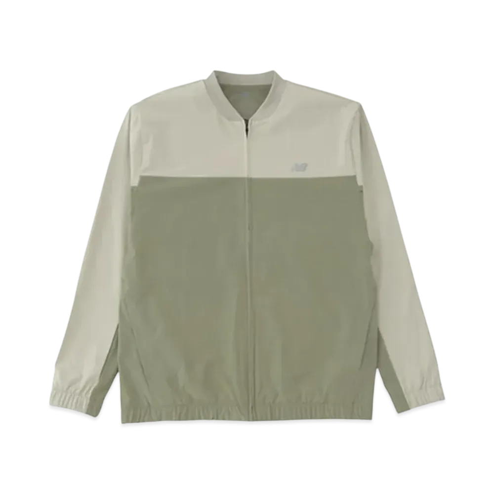 New Balance Stretch Woven Bomber Jacket "Dark Olivine"