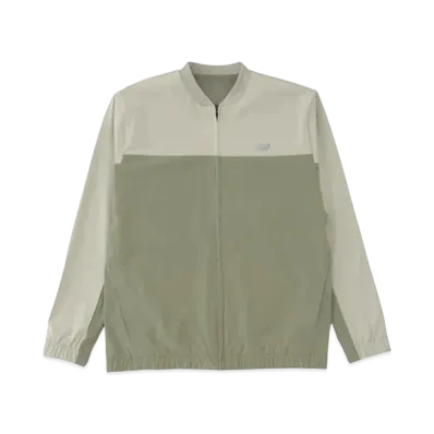New Balance Stretch Woven Bomber Jacket "Dark Olivine"