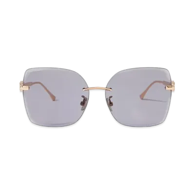 Jimmy Choo Corin Metal Square Sunglasses With Mirror Lens "Light Gold/Copper Gold"