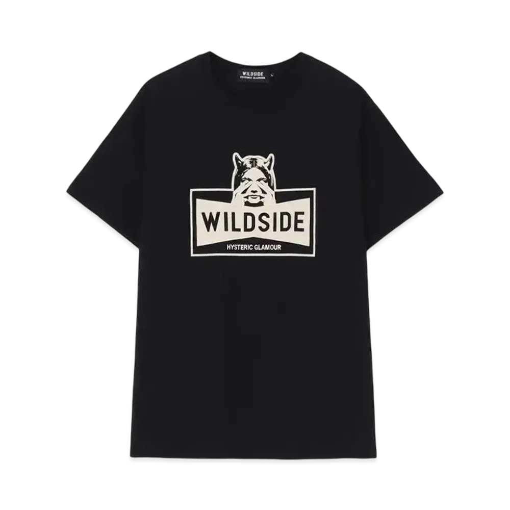 WILDSIDE Yohji Yamamoto x HYSTERIC GLAMOUR 'SEE NO EVIL' S/S T-shirt "Black"
