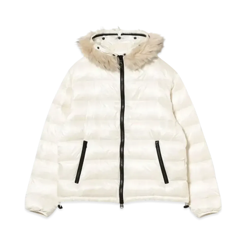 BEAMS FUTURE ARCHIVE Shiny Down Hoodie "Off White"