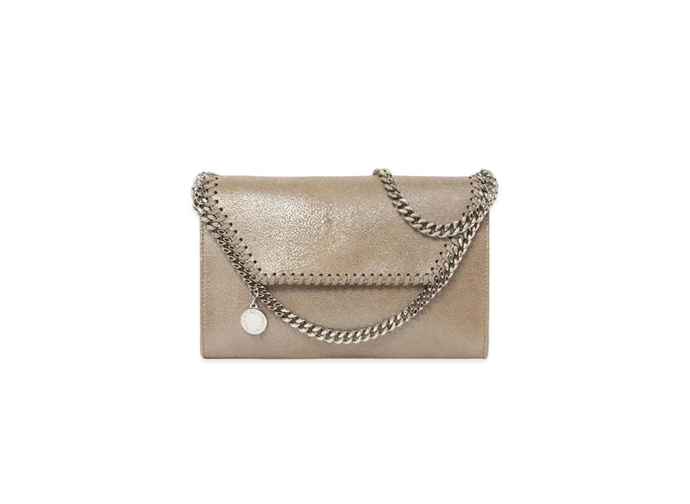 STELLA McCARTNEY Falabella Wallet Crossbody Bag "Pink Pearl"