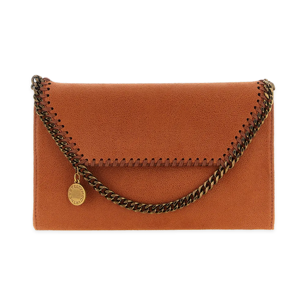 STELLA McCARTNEY Women's Falabella Wallet On Chain "Orange"