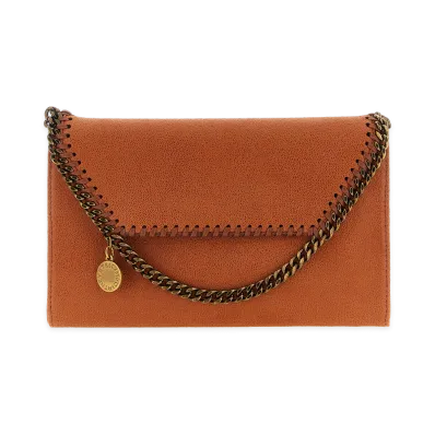 STELLA McCARTNEY Women's Falabella Wallet On Chain "Orange"
