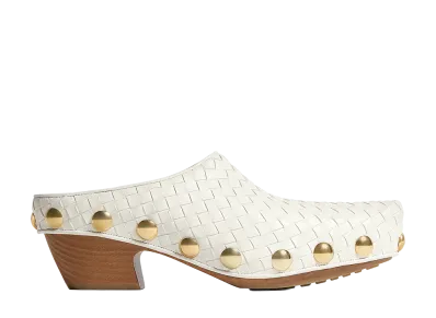 Bottega Veneta Women's Gondola Clogs "Alabaster"