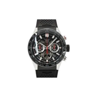 TAG Heuer Carrera Caliber Heuer 02 Chronograph "Silver/Black/Stainless Steel/Black"